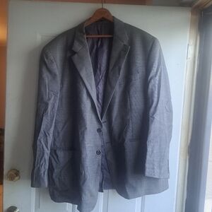 Lauren Ralph lauren Suit jacket size 50 R 100% wool lined Gray